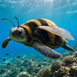 Bumblebee + Sea turtle